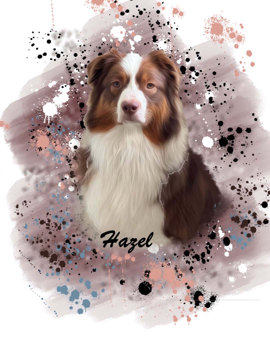 Retrato de mascotas acuarela