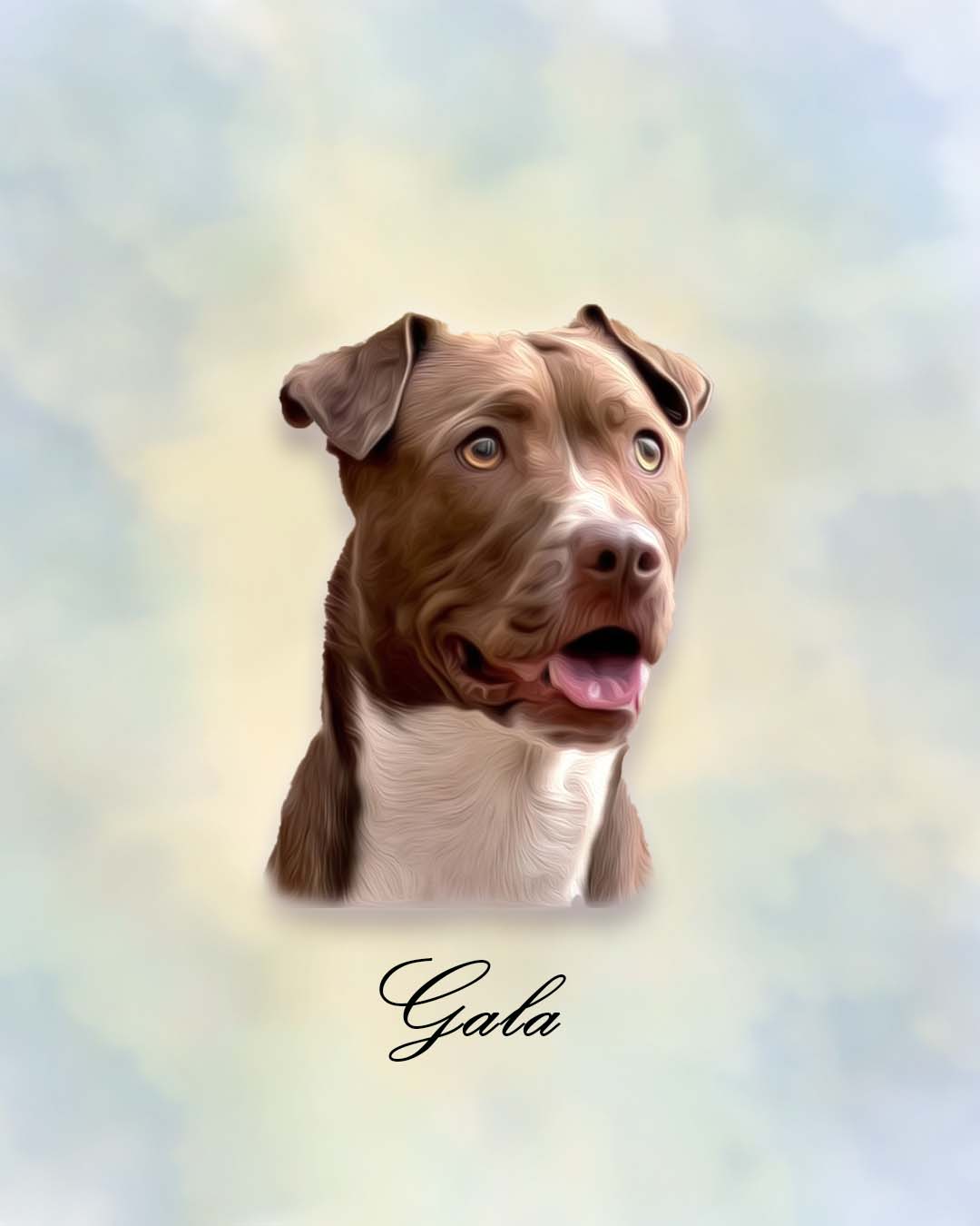 Retrato oleo mascotas