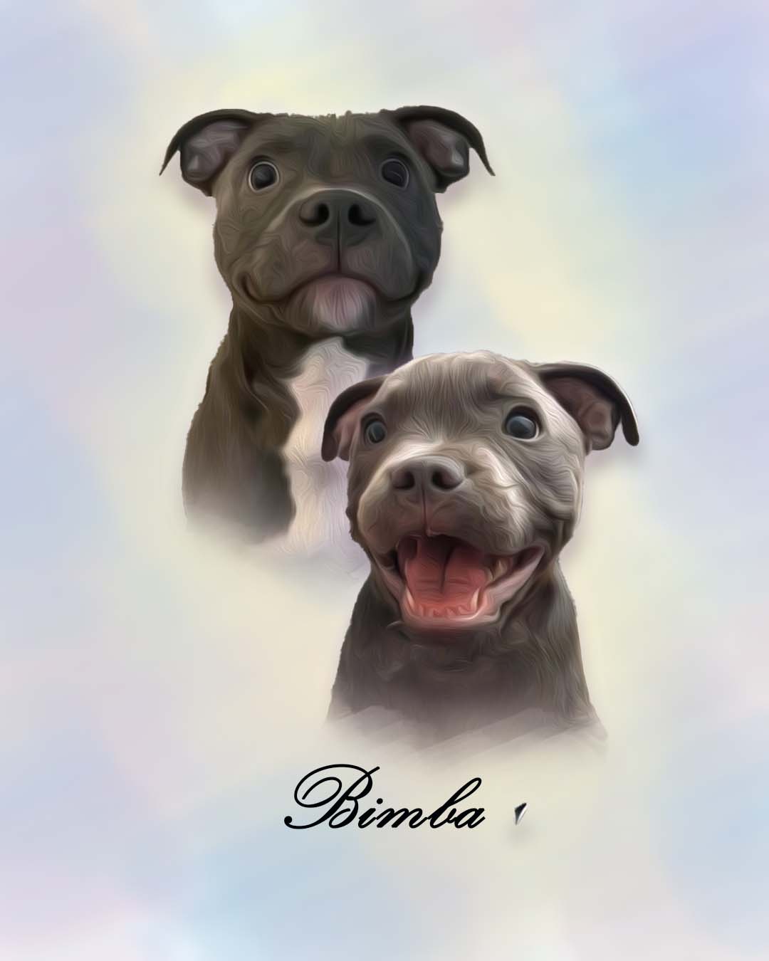 Retrato oleo mascotas