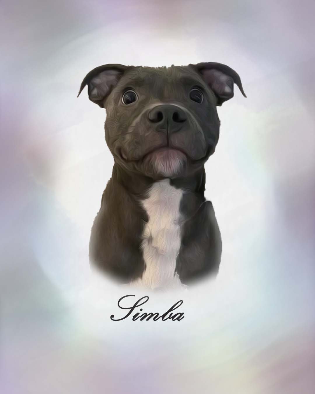 Retrato oleo mascotas
