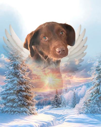 Arte conmemorativo y retrato de perro para honrar su memoria