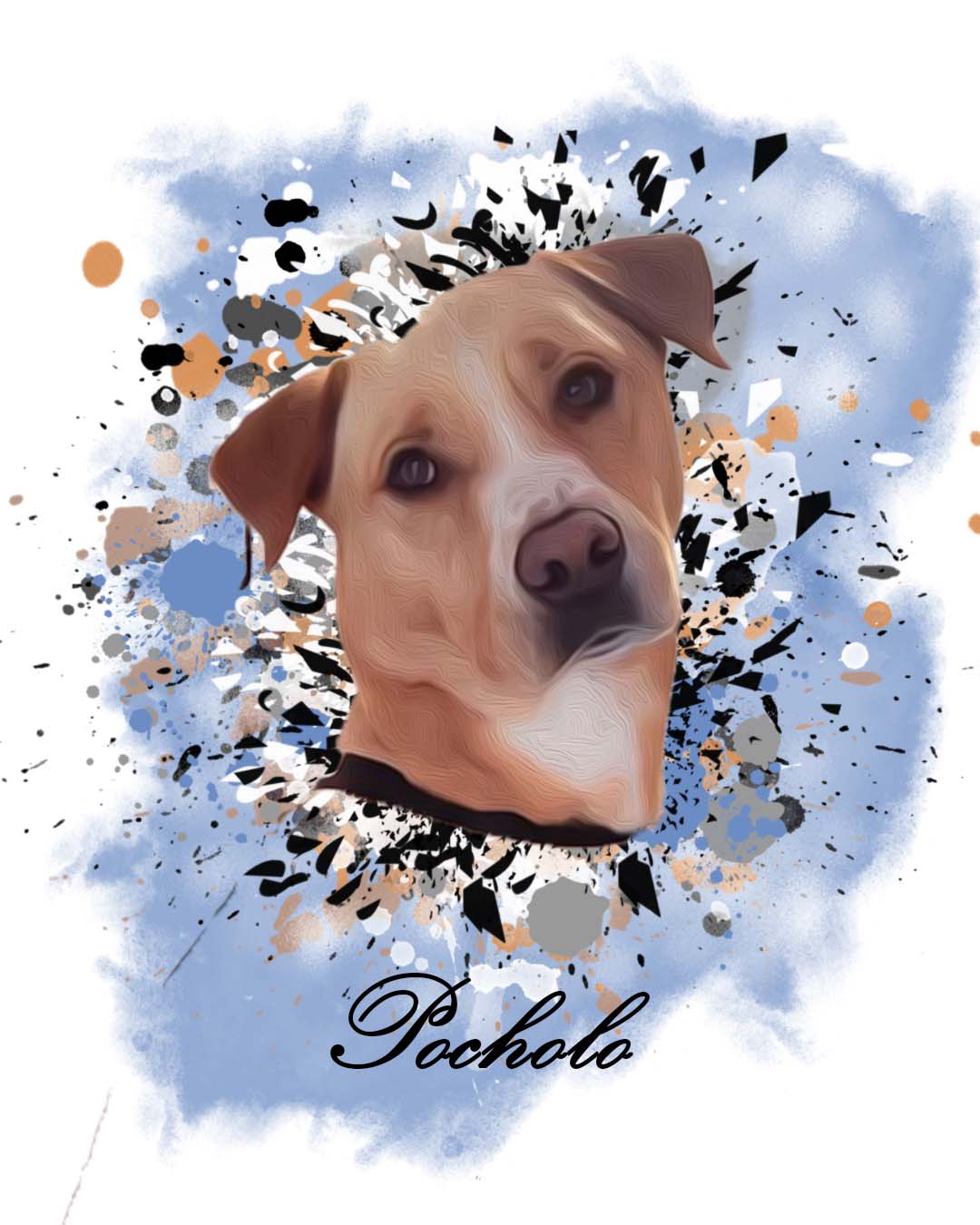 Retrato de mascotas acuarela