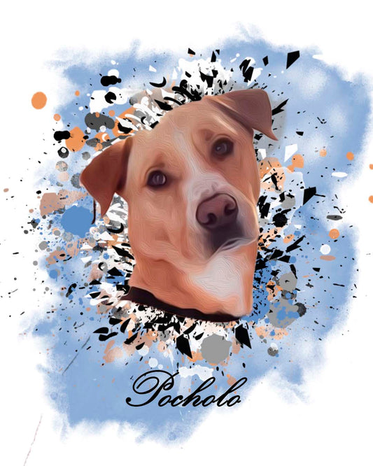 Retrato de mascotas acuarela