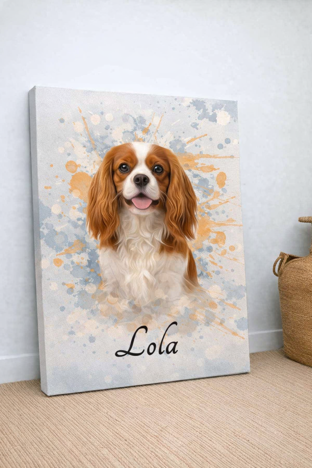 Retrato de mascotas, personas, parejas en acuarela