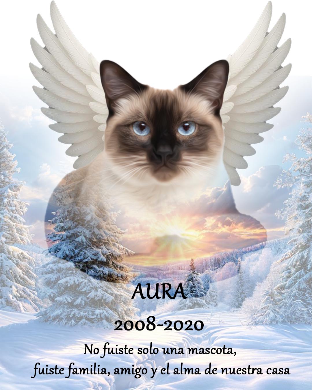 Retrato digital de mascotas conmemorativo, un recuerdo eterno