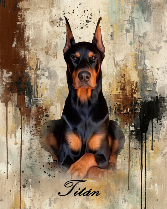 Retratos personalizados de mascotas, arte digital para regalo