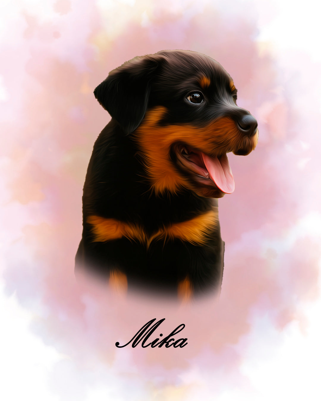 Retrato de mascota estilo Bruma | Personalizado