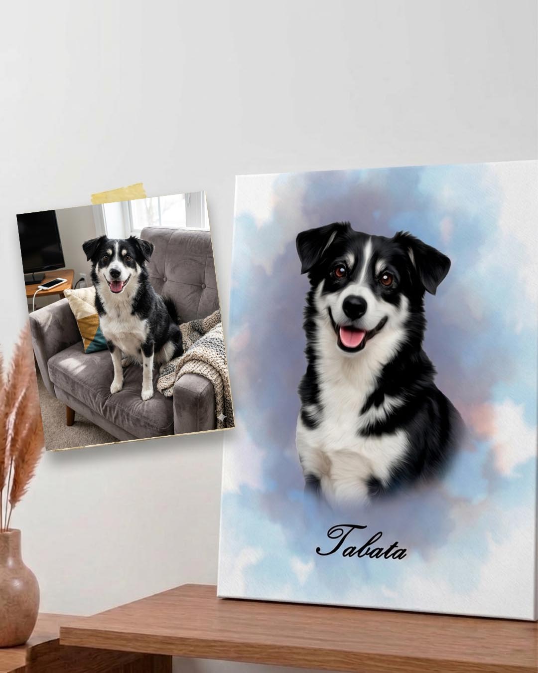 Retrato de mascota estilo Bruma | Personalizado