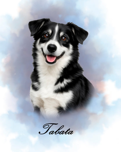 Retrato de mascota estilo Bruma | Personalizado