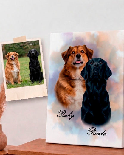 Retrato de mascota estilo Bruma | Personalizado