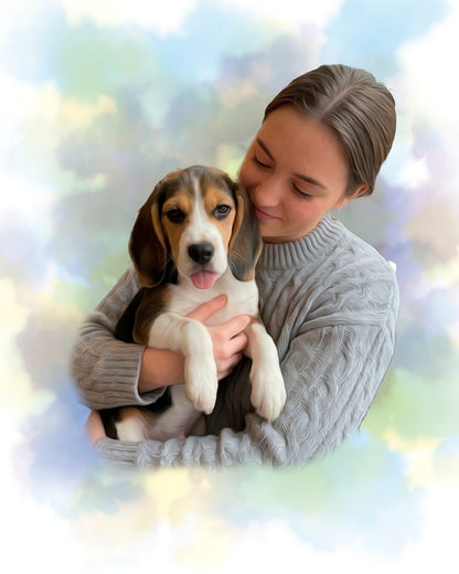 Retrato de mascota estilo Bruma | Personalizado