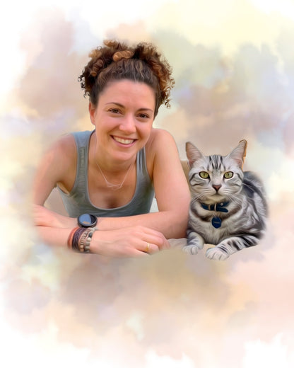 Retrato de mascota estilo Bruma | Personalizado