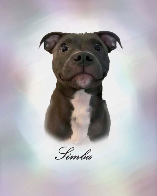 Retrato oleo mascotas