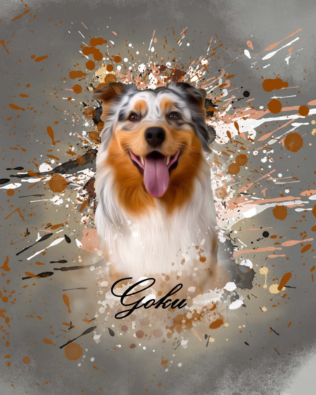 Retrato Grafiti mascotas